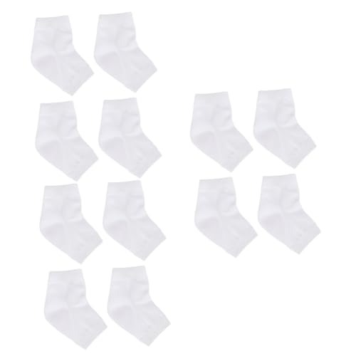 NOLITOY 3sets Moisturizing Gel Heel Socks Ankle Socks Crack Protection Comfortable Footwear 2pairs*3