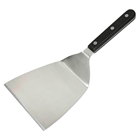 Hochwertiger Winkelpalette Bratenheber extra breit Edelstahl Bratenwender Pfannenwender Küchenspachtel Metall Cover
