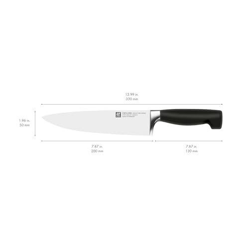 Image of ZWILLING Four Star 8-inch Razor-Sharp German Chef's Knife, Made in Company-Owned German Factory with Special Formula Steel perfected for almost 300 Years, Dishwasher Safe
