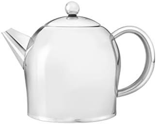 bredemeijer Santhee Double Walled Teapot, 1.0-Liter Stainless Steel Glossy Finish with Glossy Accents bredemeijer Santhee Double Walled Teapot, 1.0-Liter Stainless Steel Glossy Finish with Glossy Accents