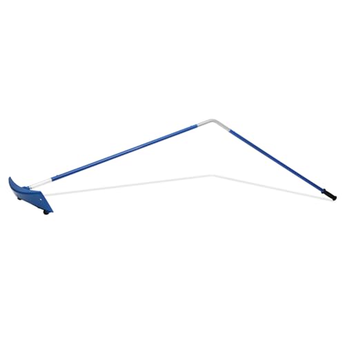 Snow Roof Rake with 2-in-1 Straight/120° Bent Pole...