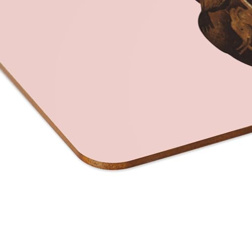 Napperons rose en liège cadeau idéal citation méditation
