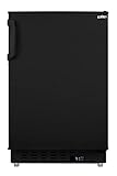 Summit Appliance ALR47B Built-in Undercounter ADA Compliant Residential All-Refrigerator in Black with Door Storage, Interior Light, Open Door Alarm, Adjustable Thermostat and Automatic Defrost