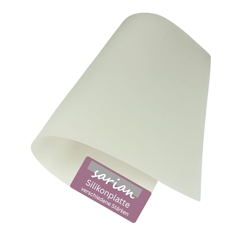 Silikon 200 x 300mm Silikonplatte Silikondichtung, Stärke: 0,5mm bis 5mm lebensmittelecht FDA Silikonmatte (Stärke: 2mm)