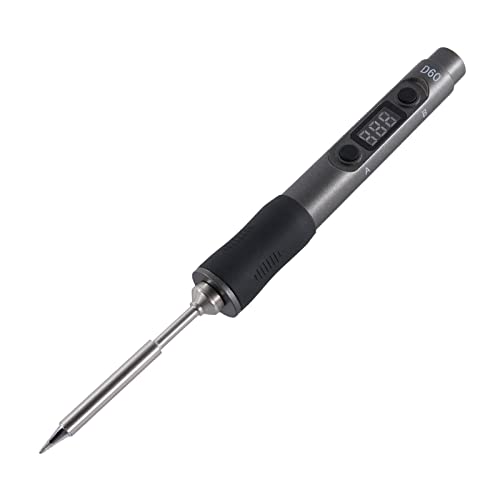 Electric Soldering Iron, SEQURE D60B Pro Portable Soldering Kit, Support PD 3.0, Auto Sleep & Shutoff, XT60 Cable, 19V Power Adapter, Digital Adjustable Temperature Welding Tool - TS B2