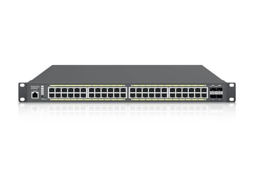 Image of EnGenius Cloud Managed [ECS1552P] 48-Port Gigabit PoE+ Switch with 4 SFP+ Ports 3 Layer Supported 410 W PoE Budget