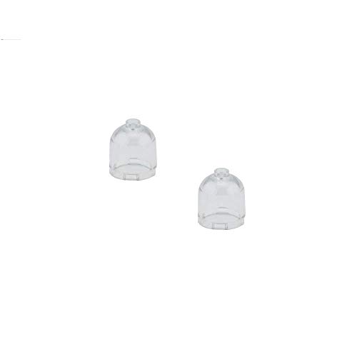 Parts - Bricks, Round Lego 2 x 2 x 1 2/3 Dome Top (PACK of 2 - Transparent Clear)