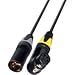 RA 4-Pin XLR Female to 4-Pin XLR Male Aja KiPro Series Power Cable - 3-Foot