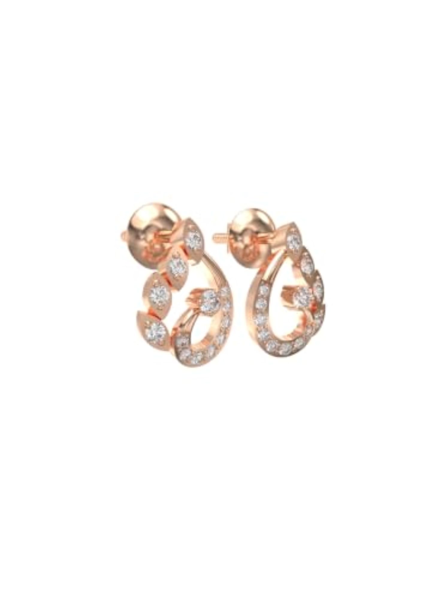 Lab-Grown Diamond Earrings, Elegant Design