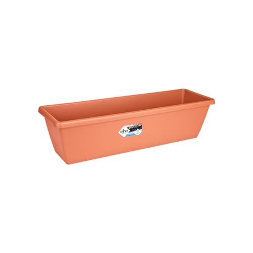 Elho Barcelona Xl 80 - Jardinera por Balcón Y Exterior - Ø 77.8 x H 20.3 - Terra