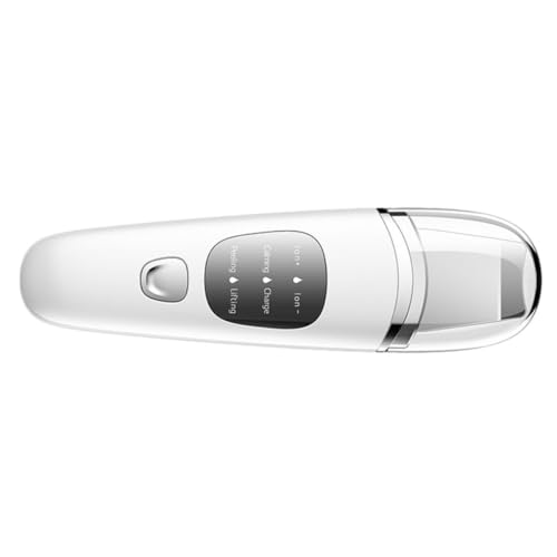 Zerodeko Limpiador Ultrasónico de Puntos Negros con Pantalla LCD Raspador Facial Blanco Instrumento Portátil para Limpieza Profunda y Cuidado de la Piel