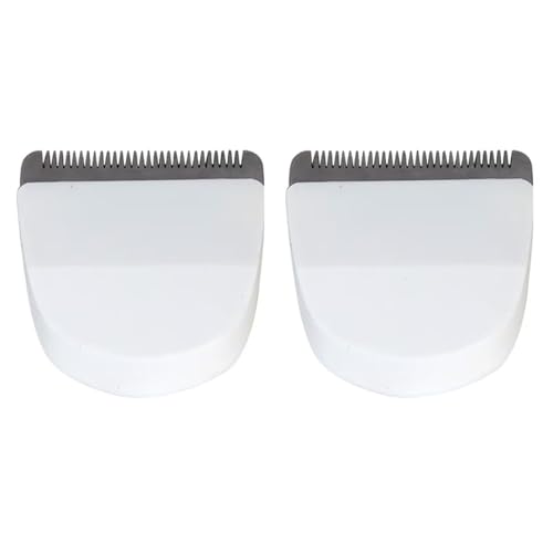 2 Pack #2068-300 Professional Snap On Clipper/Trimmer White Blade and 4 Pack Attachment Comb Cutting Guides for Wahl Peanut Hair Clipper 8685, 8655, 8663, 8685-1701