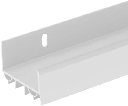 91.4cm(36인치) 슬라이드 온 PVC 도어 스윕, 도어 하단용, 드립 캡이 있는 도어 하단 씰, 2.5-1.9cm(1-0.75인치) 문 및 2.2cm(1-0.8인치) 간격에 적합, 외부 도어 드래프트 스토퍼, 블랙, 미국 제조 — 사진 6