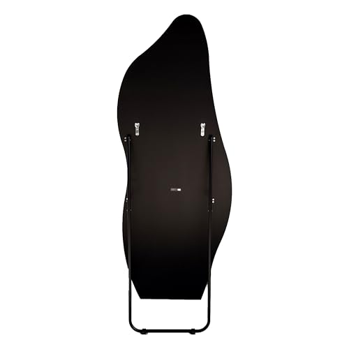 Image of QDSSDECO Full Length Mirror Irregular Wavy Mirror with Stand, Frameless
