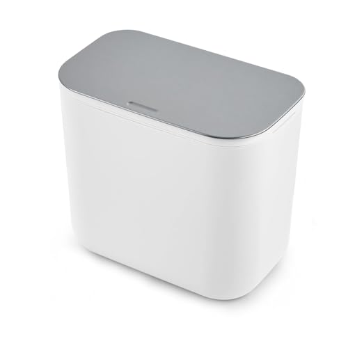 Caneca colgante para basura 1.8 gal/7L con tapa acero inox