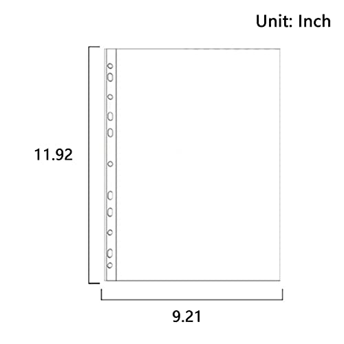 100 Pcs A4 Clear Document Folder，Waterproof Case Transparent Document Bag Paper Holder File Folder，Clear Plastic Folder #TOP1