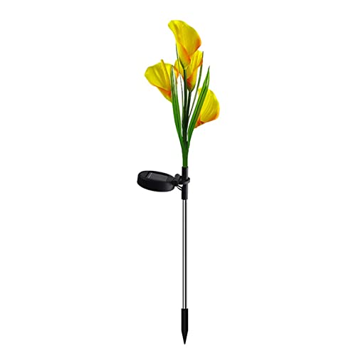 Lampe solaire d'extérieur tulipe au design élégant et étanche pour parterre