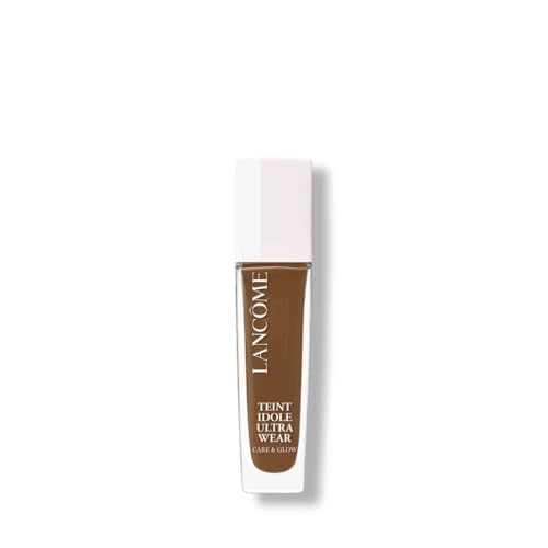 Lancôme Teint Idole Ultra Wear Care & Glow Foundation with Hyaluronic & Mandelic Acid, Medium Buildable Coverage, Up to 24H Glow Finish & SPF 25, Shade: 530W, Deep/Warm Golden Undertones, 30ml