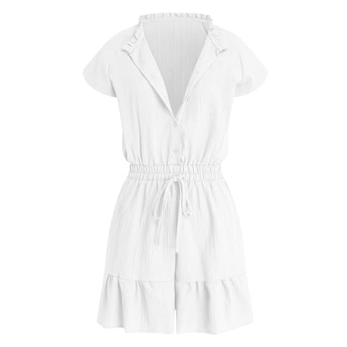 Mono corto casual para mujer sin mangas con bolsillos 4