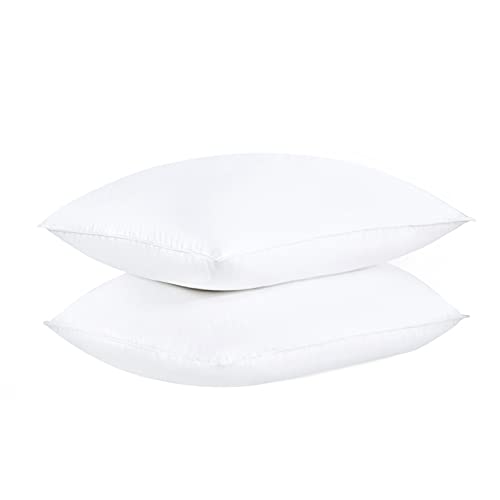 COZY ONE Classic Goose Down & Feather Bed Pillows for Natural Down Sleepers, Made in USA, King Size, 20x36 Inch,Â 2 Pack, for Back, Side or Stomach Sleepers