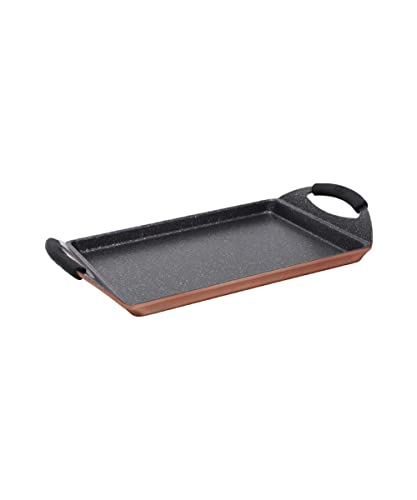 Bergner Infinity Chef Asador de Inducción, Aluminio Forjado, Marrón, 30x23 cm