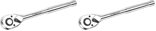 Image of TOMMARS 1 /2 inch Drive Ratchet Wrench, 72-Tooth Quick-Release Reversible Socket Ratchet, 5 Swing Arc Mechanic Hand Tool, Automotive Repair & Gifts for Men (Pack of 2)