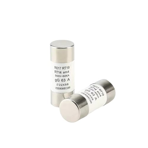 Fusible de retraso de tiempo 22x58 cerámico 125A 500V con alta capacidad de ruptura de 50 KA