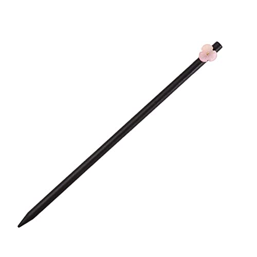 Forcine per capelli in legno a forma di fiore, stile cinese, bacchette per capelli vintage, accessori per capelli da donna (5)