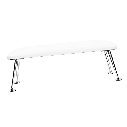 AUTSUPPL 1個 手枕 マニキュアホルダー 足の爪ホルダー ネイルテックテーブル マニキュアの手 nail ネイルピローハンドレスト マニキュアハンドピロー マイクロファイバーレザー 白い