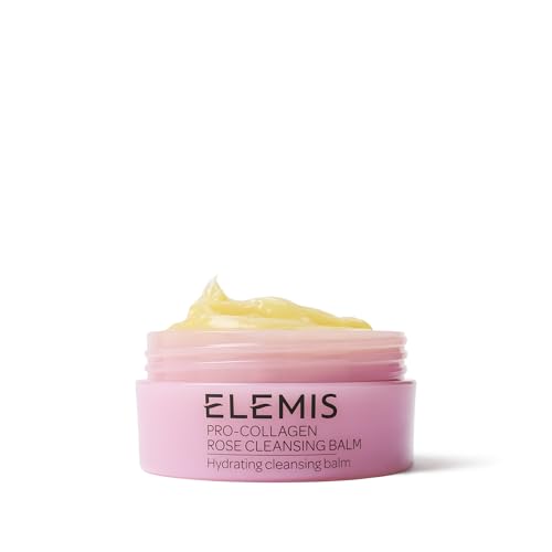ELEMIS Pro-Collagen Rose Cleansing Balm - 3-in-1 Daily Face Cleanser - Melts Away Waterproof Makeup and Sunscreen - Rose and Elderberry Oil - 100