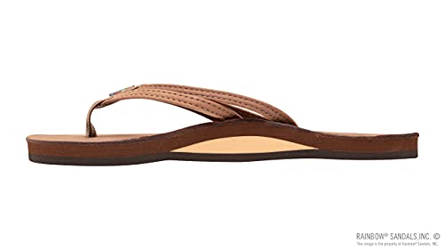 Image of Rainbow Sandals Ladies The Sand Piper Luxury Leather - Single Layer Arch w /Double Narrow 1 /3 inch Strap