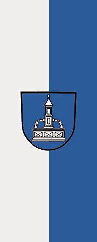 Drapeau de Baiersbronn U24 format portrait 120 x 300 cm en qualité supérieure