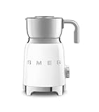 Smeg, Montalattte Multifunktion MFF11WHEU, mit Induktionssystem, 6 voreingestellte Programme, eine manuelle Funktion, abnehmbare Karaffe von 600 ml, Messkappe, integriertes Umschlag, 500W, Weiß