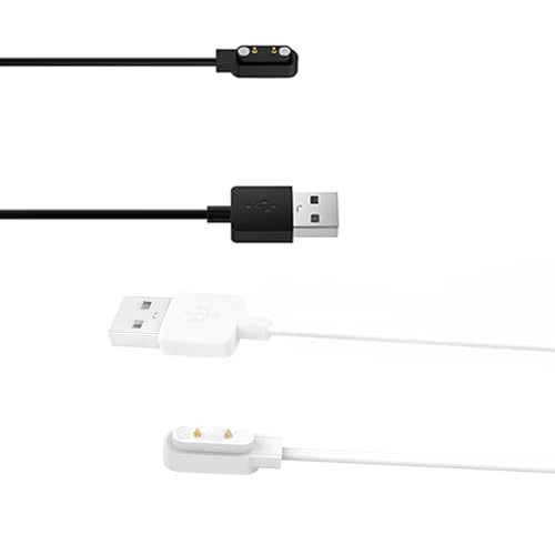 FitTurn 2-Pack Charger for Haylou Solar Plus LS16 Smartwatch