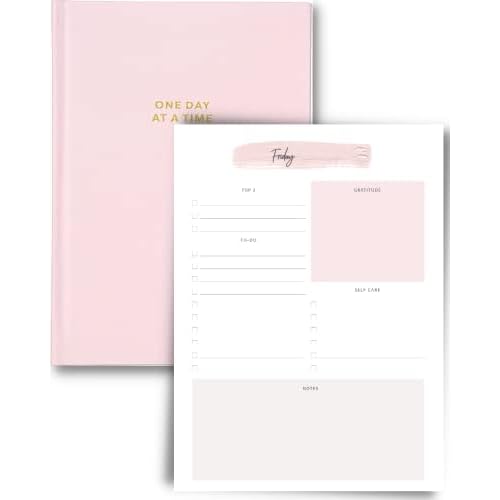 Lamare Undated Daily Planner – Productivity Planner Notebook with Goal Setting, Habit Tracker, Inspirational Quotes – To Do List Notebook for Work