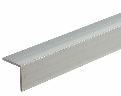 Image of M-D Building Products 58297 1-1 /2 in. x 1-1 /2 in. x 1 /8 in. x 72 in. Mill Aluminum Angle Shape
