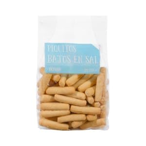 Piquitos bajos en sal Hacendado Paquete 250 g Pack 2