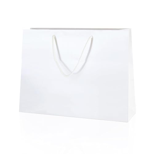 Sacs en papier 250 g/m² de qualité supérieure blanc brillant pour mariages