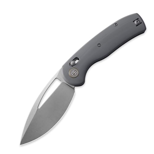 Petrified fish PFP13 Viper Folding Knife,3.5" K110 Steel Stonewashed Blade G10 Handle Pocket Knife for Camping EDC Outdoor (Gray Stonewashed)