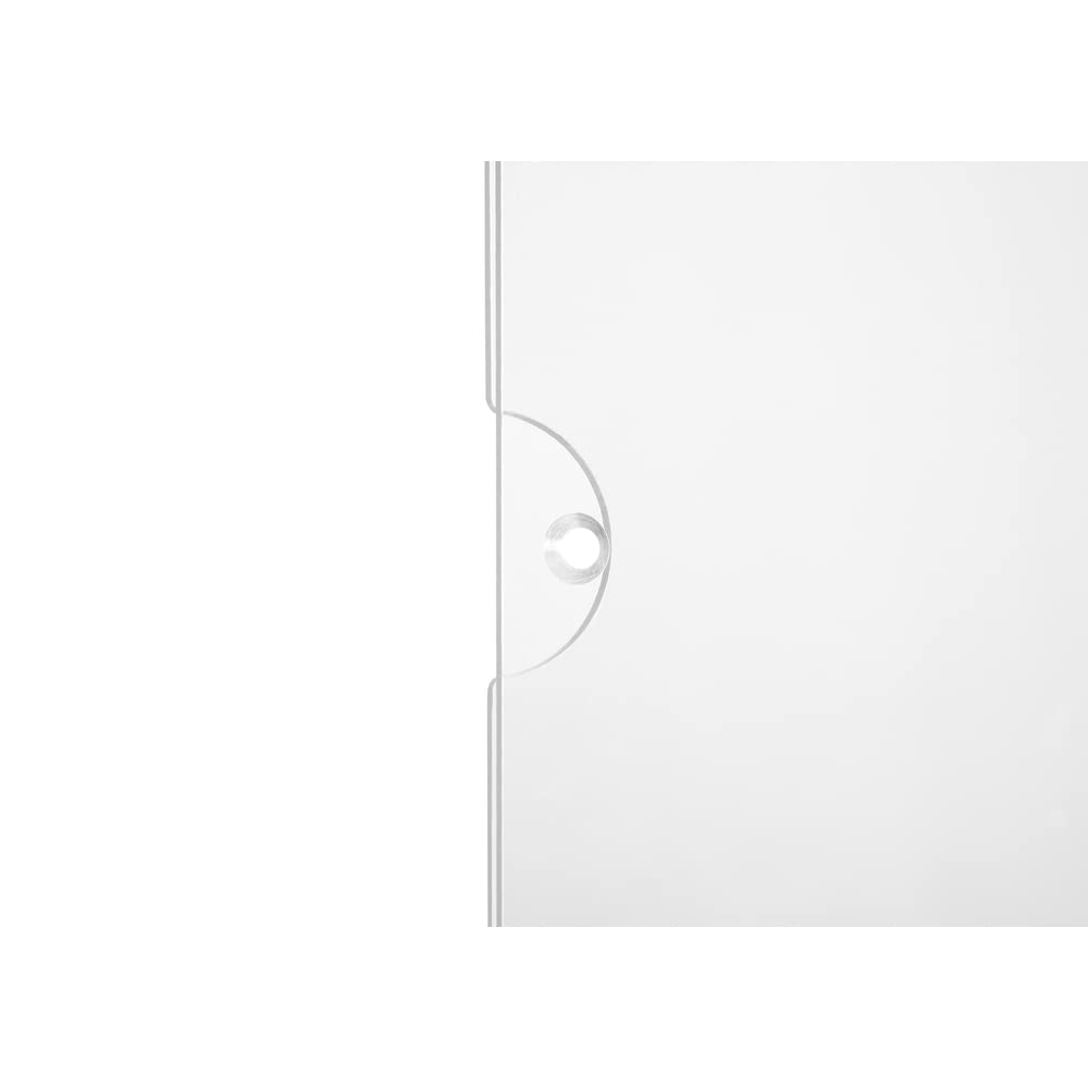 Exacompta - 84858QD - 1 bolsillo de pared (atornillable y pegado) A4 horizontal - PMMA (acrílico) de calidad - Alta transparencia - Color cristal
