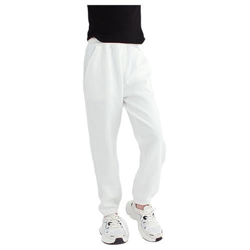 JEYPINMI Plain Sweatpants for Boys Girls Athletic Cargo Pants Casual Jogging Trousers Classic Capris3