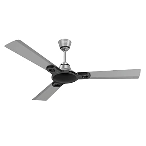 Image of Polycab Hohm Stolz Wi-Fi Smart Fan 1200mm Intelligent Ceiling Fan Compatible with Alexa, Google Assistant, IR Remote & Hohm Mobile App for Living Room Bedroom & Dining Room (48 inch, Grey)(Free Installation)