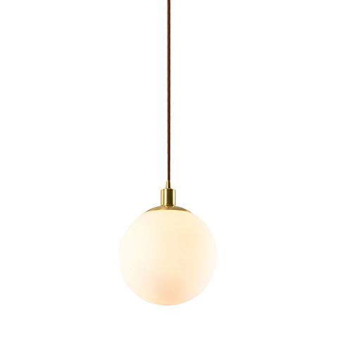 Chandelier moderne globe en verre soufflé suspension luxe
