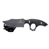 XHM Awesome Fixed Blade Knife Heavy Duty, Full Tang Titanium Plated Blade, G10 Handle, Kydex Sheath, for Hunting, Outdoor Survival, Camping, EDC