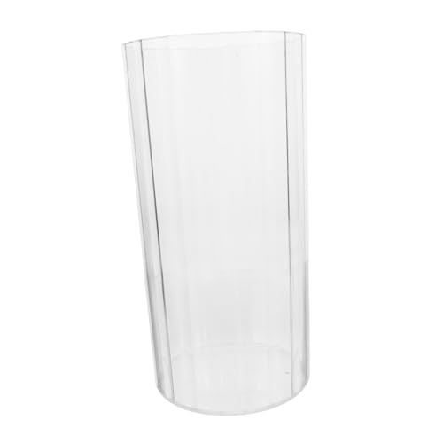 CLISPEED Jarrón Hidropónico Transparente De Irrompible Moderno y Estriado para Decoración del Hogar Centro De Mesa De Boda para Plantas