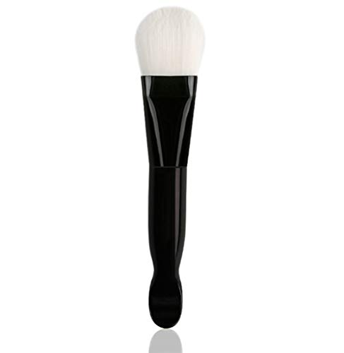 WOIWO 1 PCS Double Head Facial Mask Makeup Brush With Scoop Soft Bristle Mask Beauty Makeup Brush Tool Double Head Facial Mask Brush (black)