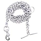 Petvalley Heavyweight Dog Chain Silver Grind No.6 (L - 60inch) for Medium and Large Dogs - Weigh- 700 Gram (B09HL5RRF2) Amazon Price History, Amazon Price Tracker