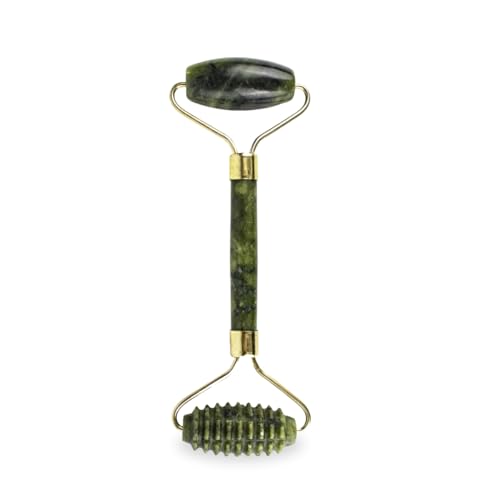 Rolo Massageador Facial Pedra Jade Guasha Anti Ruga Skincare