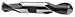 5/16 x 3/8 2FL HIGH SPEED STEEL, BALL NOSE, DOUBLE END MILL