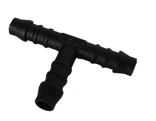 2 Hose Tube Pipe 3-Way T-Piece Splitter Connector 10mm - FREE FIRST CLASS UK POSTAGE!